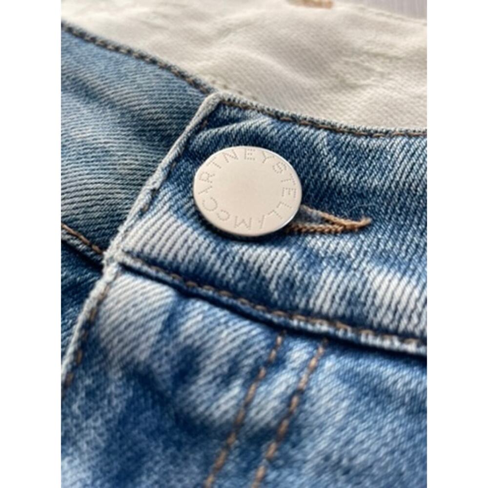 Stella McCartney Sz 29 The 70s Flare Jeans Light Wash Mid-Rise Stretch Designer - Picture 6 of 16